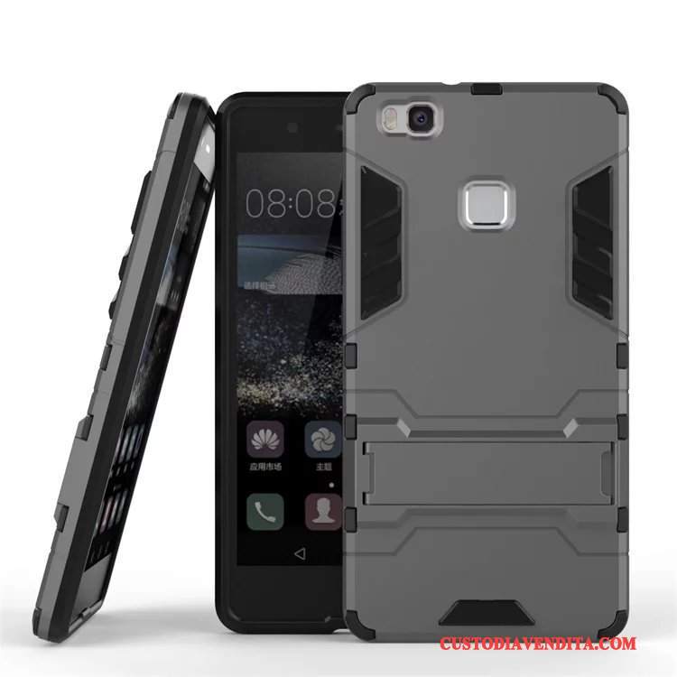 Custodia Huawei P9 Lite Cartone Animato Telefono Supporto, Cover Huawei P9 Lite Protezione Tutto Incluso Anti-caduta