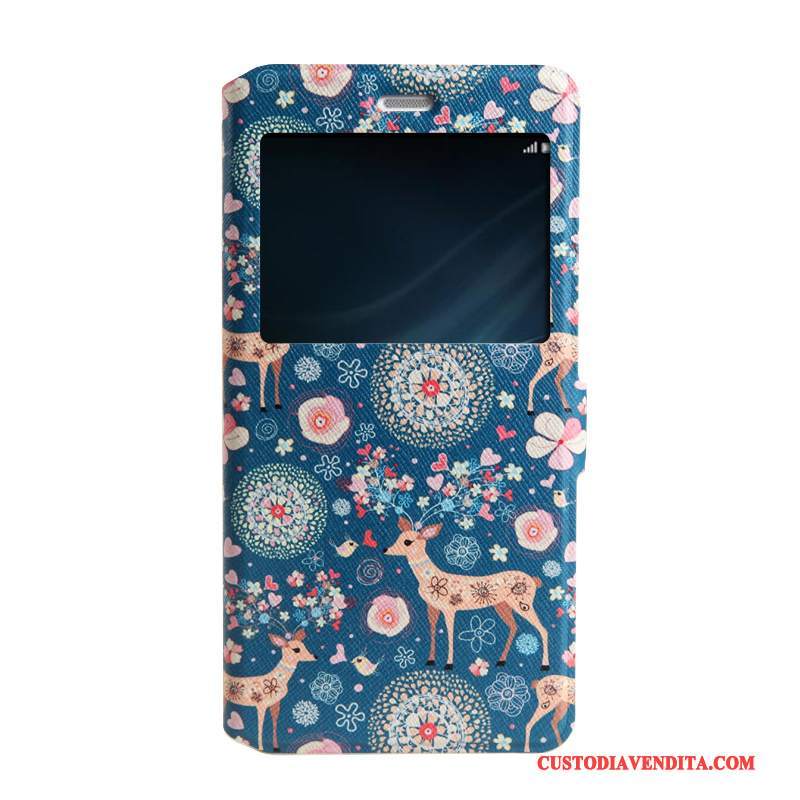 Custodia Huawei P9 Lite Protezione Gioventù Morbido, Cover Huawei P9 Lite Colore Telefono Finestra Aperta