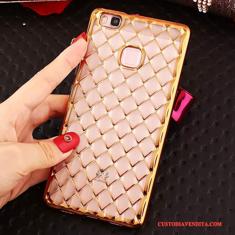 Custodia Huawei P9 Lite Strass Rosatelefono, Cover Huawei P9 Lite Silicone Sottile Anti-caduta