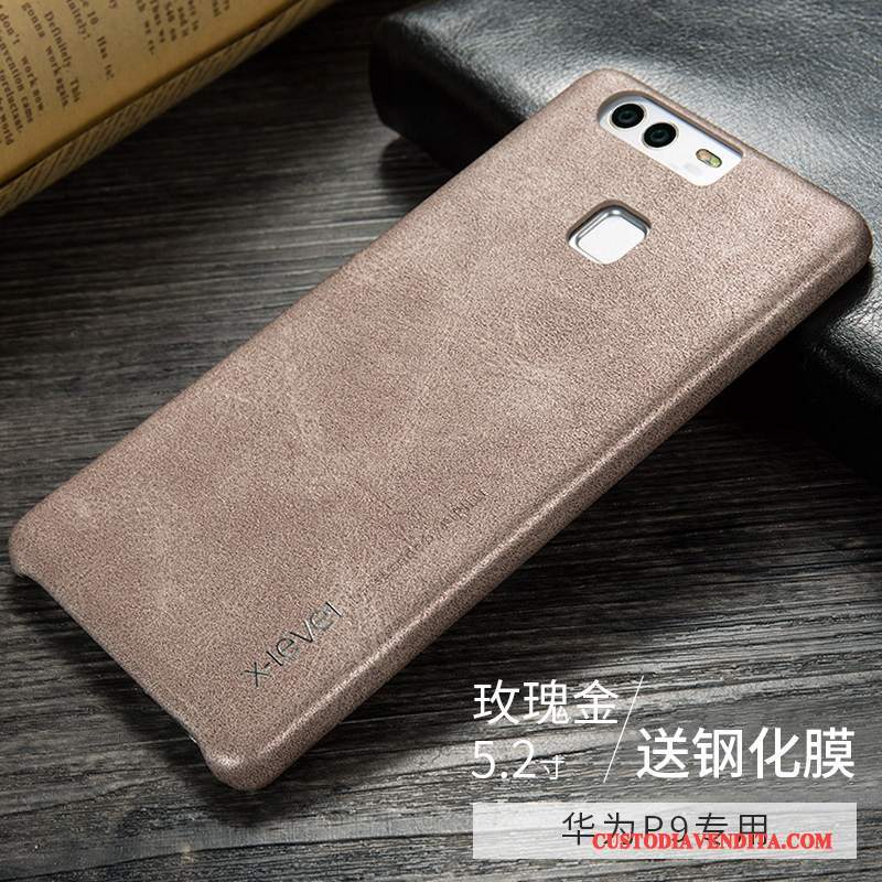 Custodia Huawei P9 Pelle Tendenza Anti-caduta, Cover Huawei P9 Protezione Morbidotelefono