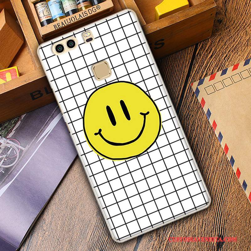 Custodia Huawei P9 Plus Cartone Animato Telefono Cachi, Cover Huawei P9 Plus Protezione Cool Anti-caduta