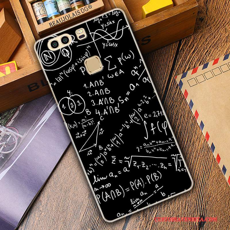 Custodia Huawei P9 Plus Cartone Animato Telefono Cachi, Cover Huawei P9 Plus Protezione Cool Anti-caduta