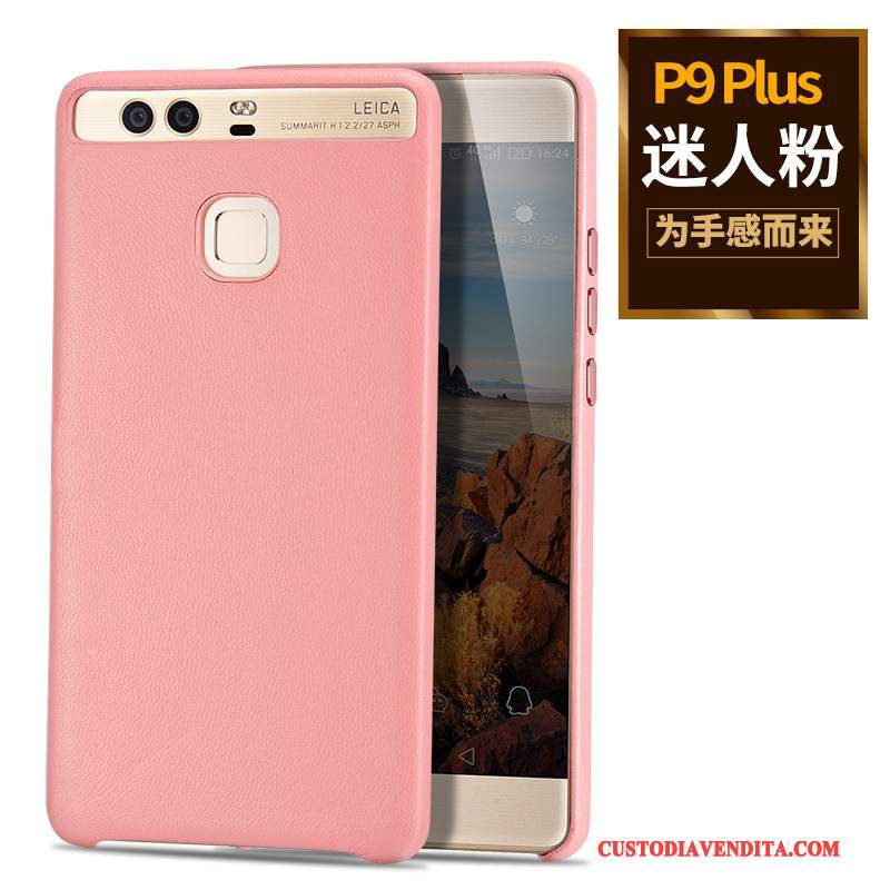 Custodia Huawei P9 Plus Pelle Affaritelefono, Cover Huawei P9 Plus Protezione Verde Sottili