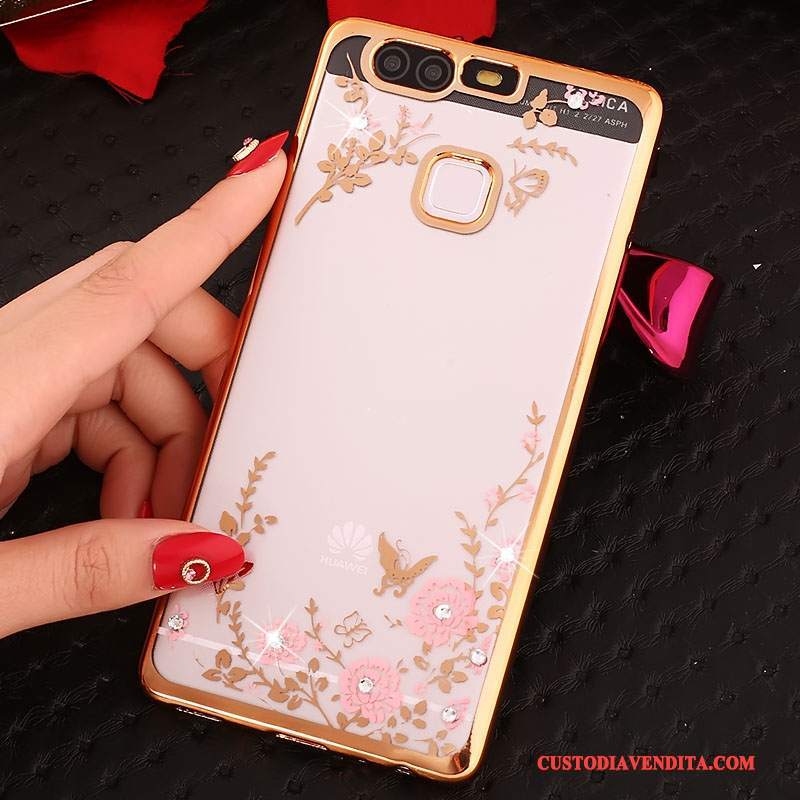 Custodia Huawei P9 Plus Protezione Morbidotelefono, Cover Huawei P9 Plus Rosa Pu