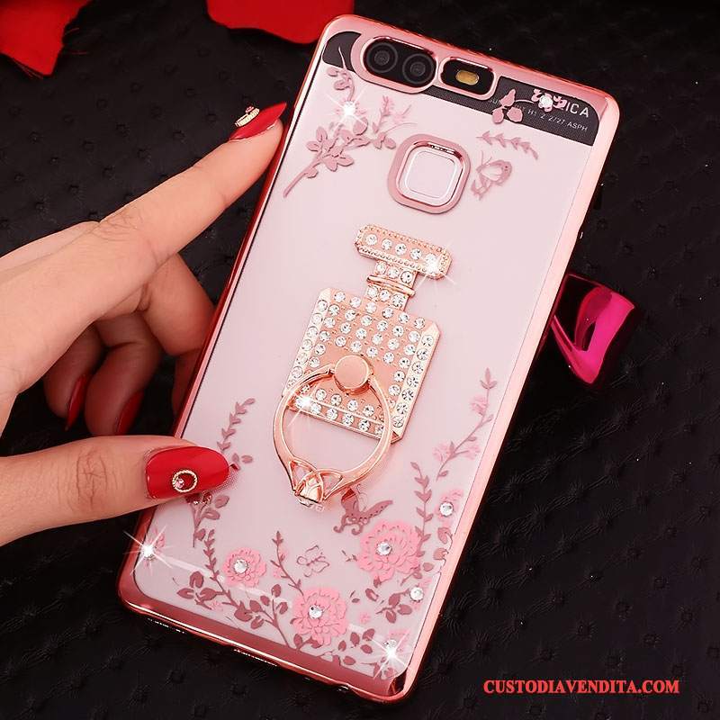 Custodia Huawei P9 Plus Protezione Morbidotelefono, Cover Huawei P9 Plus Rosa Pu