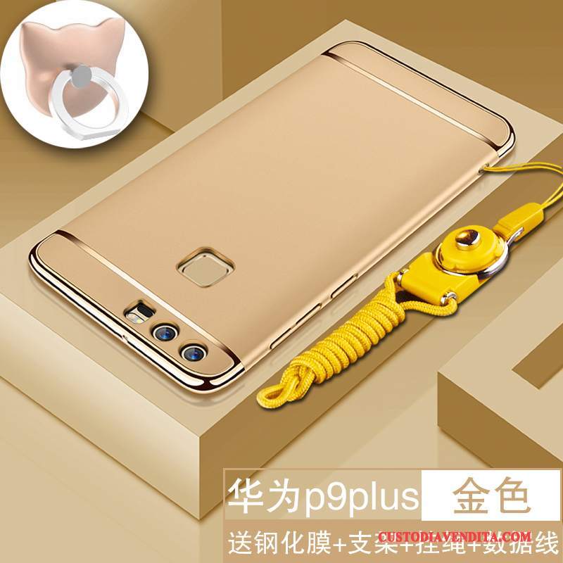 Custodia Huawei P9 Plus Protezione Oro Anti-caduta, Cover Huawei P9 Plus Difficiletelefono