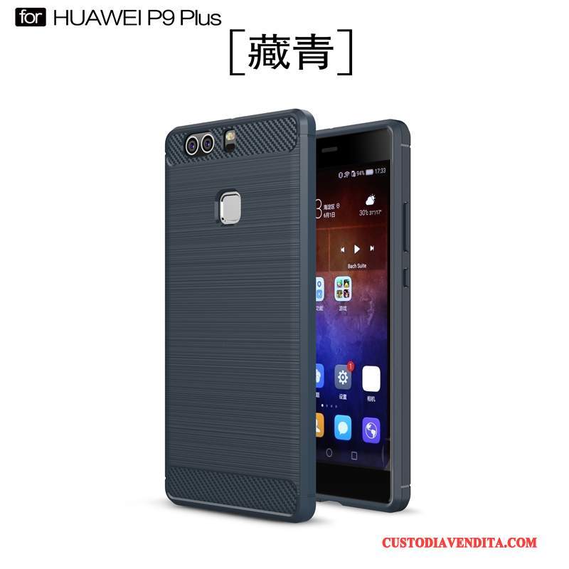 Custodia Huawei P9 Plus Silicone Nuovotelefono, Cover Huawei P9 Plus Protezione Tendenza Nero