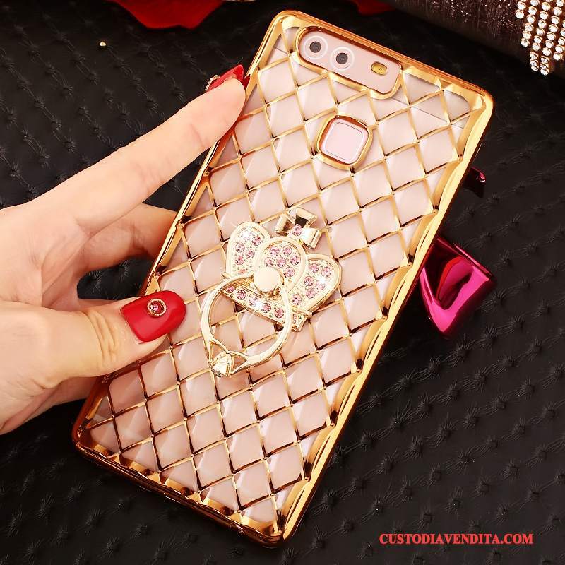 Custodia Huawei P9 Plus Silicone Telefono Morbido, Cover Huawei P9 Plus Strass Anti-caduta Sottile