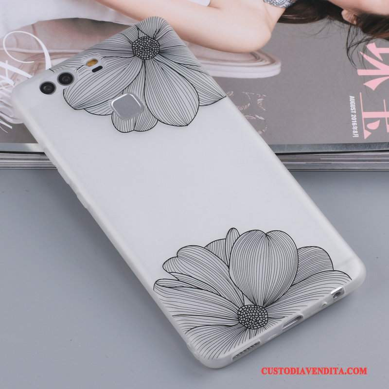 Custodia Huawei P9 Plus Silicone Tutto Incluso Anti-caduta, Cover Huawei P9 Plus Telefono Grigio