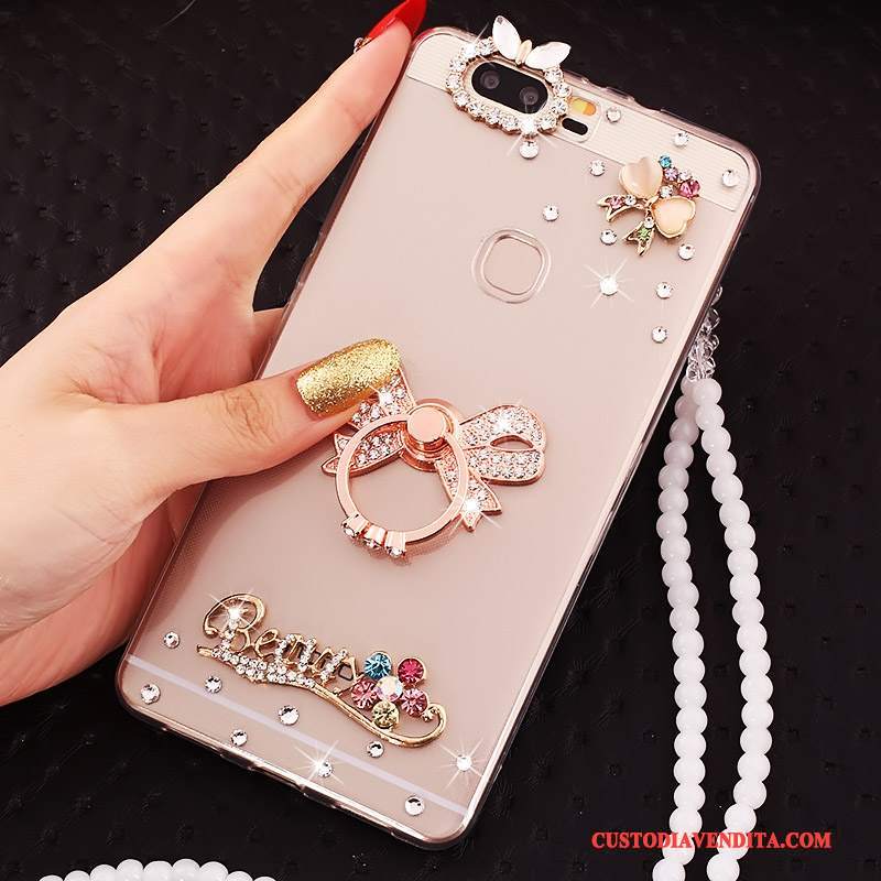 Custodia Huawei P9 Plus Strass Morbido Maglia, Cover Huawei P9 Plus Silicone Orotelefono