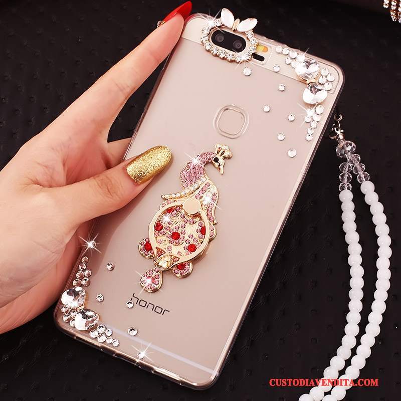 Custodia Huawei P9 Plus Strass Morbido Maglia, Cover Huawei P9 Plus Silicone Orotelefono