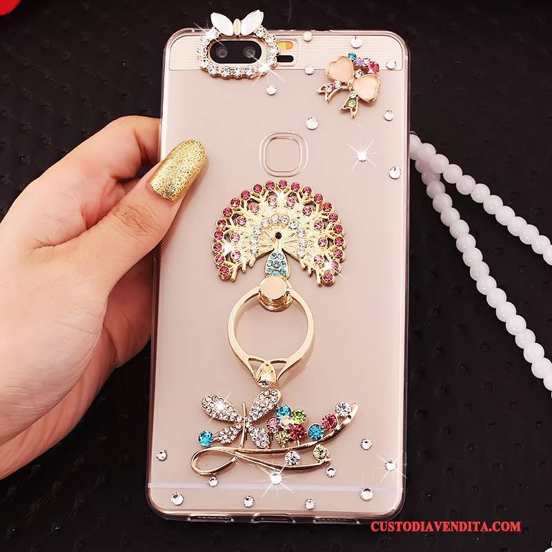 Custodia Huawei P9 Plus Strass Morbido Maglia, Cover Huawei P9 Plus Silicone Orotelefono