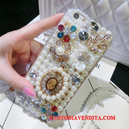 Custodia Huawei P9 Protezione Con Strass Perline, Cover Huawei P9 Colore Ornamenti Appesitelefono