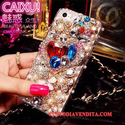 Custodia Huawei P9 Protezione Con Strass Perline, Cover Huawei P9 Colore Ornamenti Appesitelefono