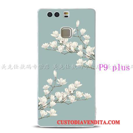 Custodia Huawei P9 Protezione Tutto Incluso Morbido, Cover Huawei P9 Goffratura Supportotelefono