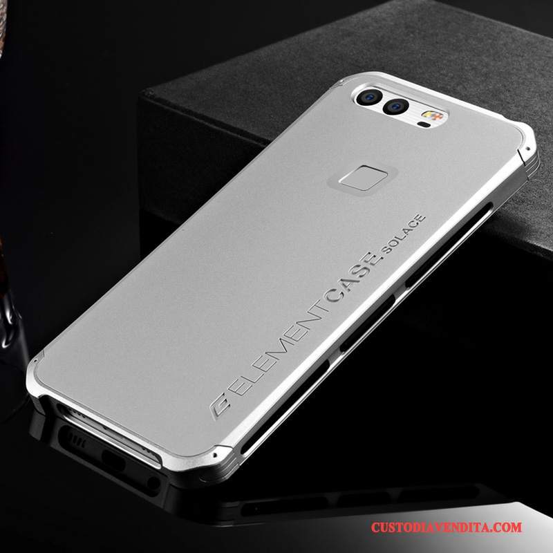 Custodia Huawei P9 Silicone Metallo Di Personalità, Cover Huawei P9 Protezione Tutto Incluso Anti-caduta