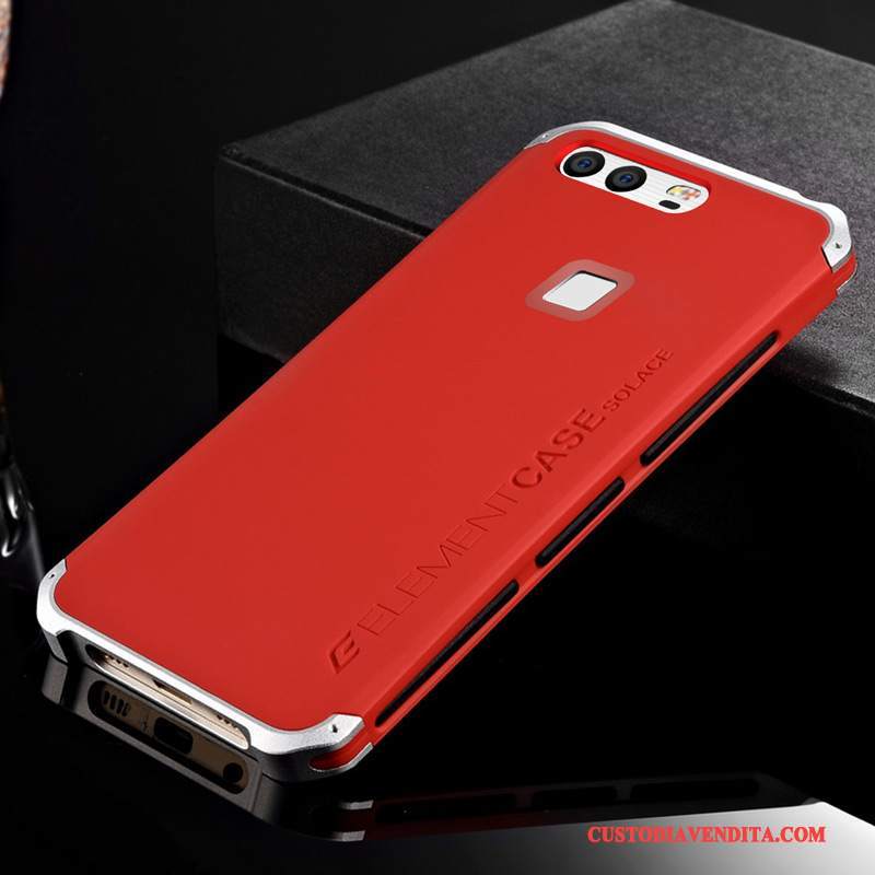 Custodia Huawei P9 Silicone Metallo Di Personalità, Cover Huawei P9 Protezione Tutto Incluso Anti-caduta