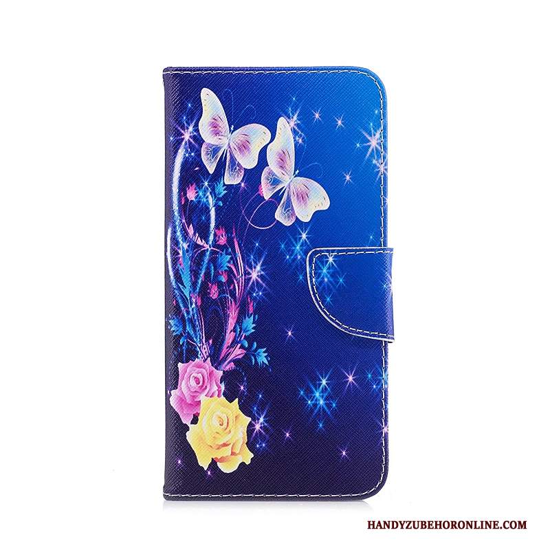 Custodia Huawei Y5 2018 Pelle Blutelefono, Cover Huawei Y5 2018 Protezione