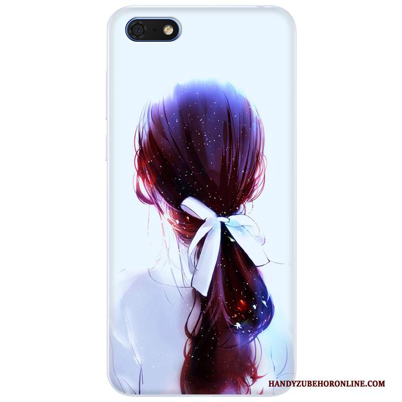 Custodia Huawei Y5 2018 Protezione Telefono Trasparente, Cover Huawei Y5 2018 Creativo Morbido Anti-caduta