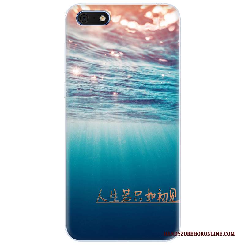 Custodia Huawei Y5 2018 Protezione Telefono Trasparente, Cover Huawei Y5 2018 Creativo Morbido Anti-caduta