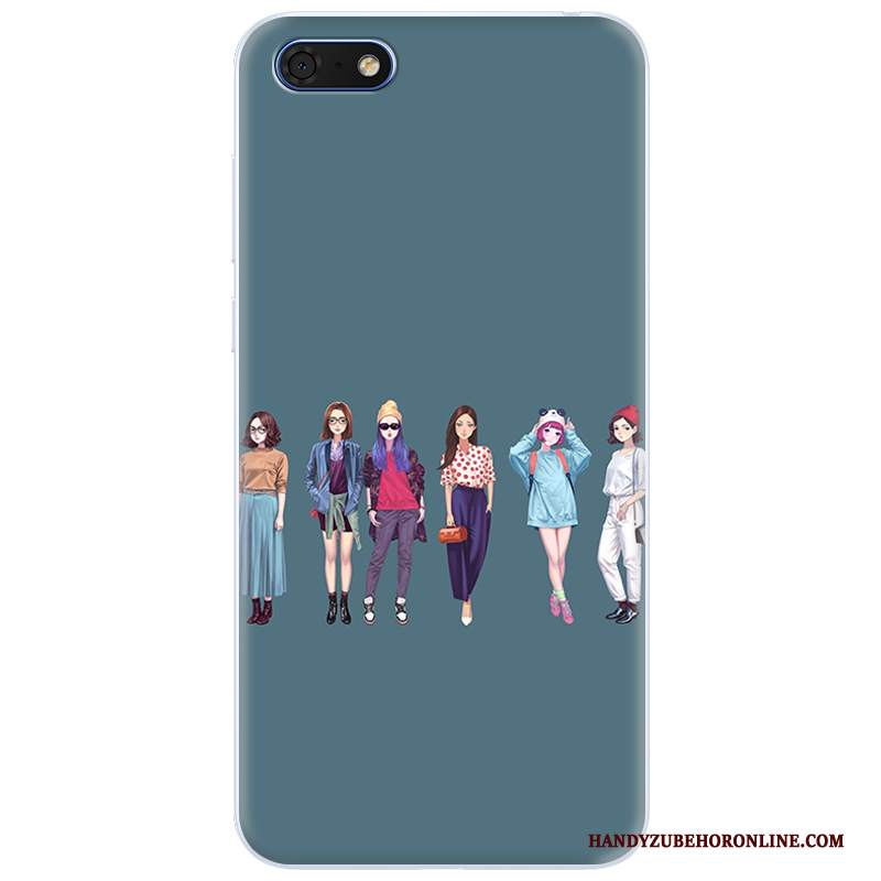 Custodia Huawei Y5 2018 Protezione Telefono Trasparente, Cover Huawei Y5 2018 Creativo Morbido Anti-caduta