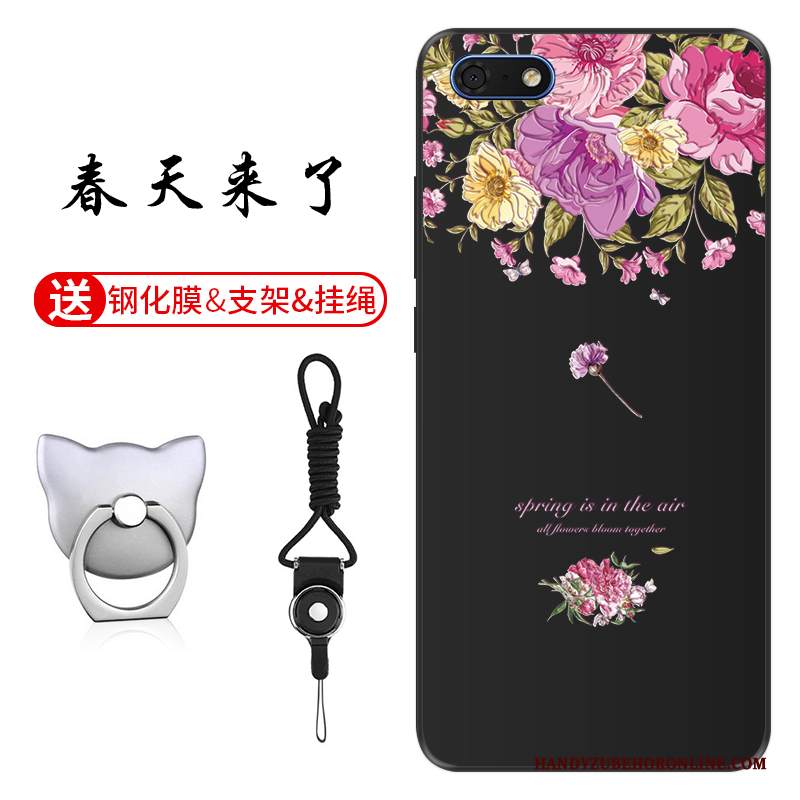 Custodia Huawei Y5 2018 Silicone Anti-caduta Morbido, Cover Huawei Y5 2018 Goffratura Personalizza Modello