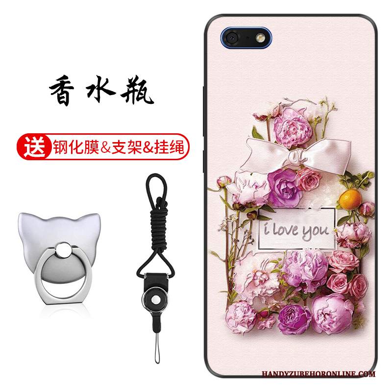 Custodia Huawei Y5 2018 Silicone Anti-caduta Morbido, Cover Huawei Y5 2018 Goffratura Personalizza Modello