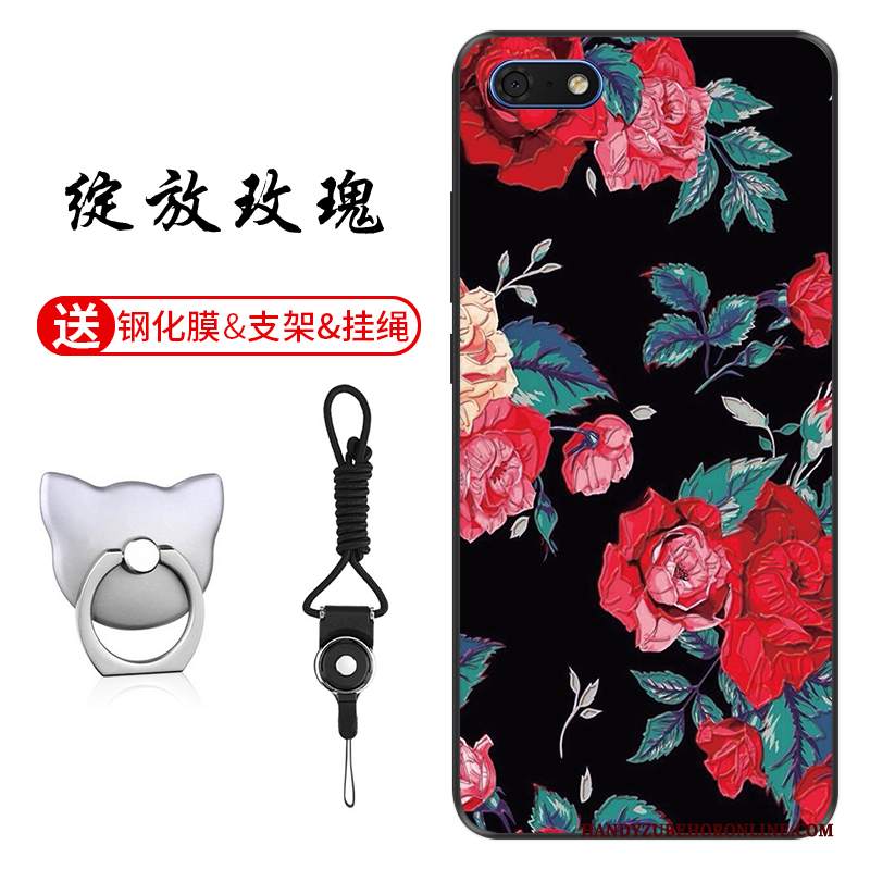 Custodia Huawei Y5 2018 Silicone Anti-caduta Morbido, Cover Huawei Y5 2018 Goffratura Personalizza Modello