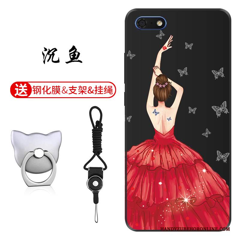 Custodia Huawei Y5 2018 Silicone Anti-caduta Morbido, Cover Huawei Y5 2018 Goffratura Personalizza Modello