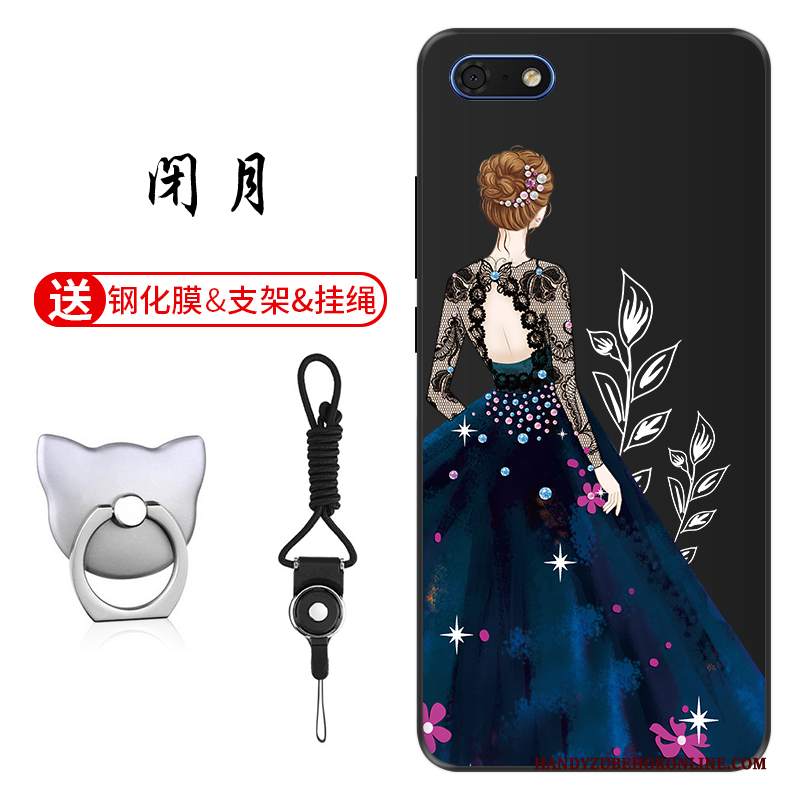 Custodia Huawei Y5 2018 Silicone Anti-caduta Morbido, Cover Huawei Y5 2018 Goffratura Personalizza Modello