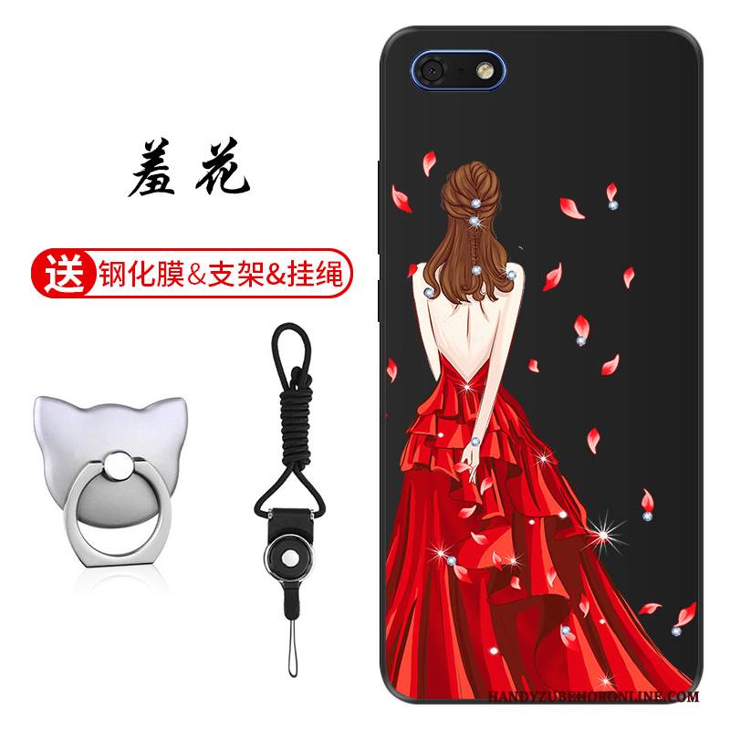 Custodia Huawei Y5 2018 Silicone Anti-caduta Morbido, Cover Huawei Y5 2018 Goffratura Personalizza Modello