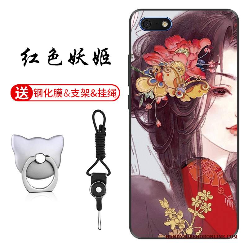 Custodia Huawei Y5 2018 Silicone Anti-caduta Morbido, Cover Huawei Y5 2018 Goffratura Personalizza Modello