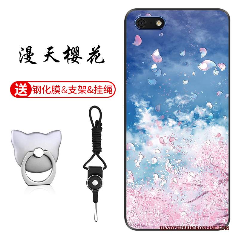 Custodia Huawei Y5 2018 Silicone Anti-caduta Morbido, Cover Huawei Y5 2018 Goffratura Personalizza Modello