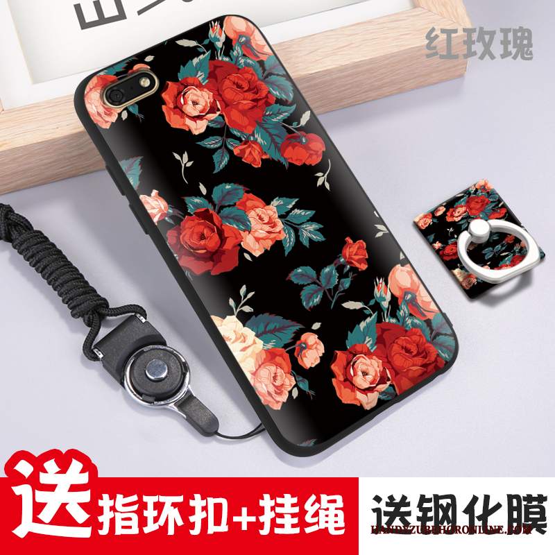 Custodia Huawei Y5 2018 Silicone Modello Personalizza, Cover Huawei Y5 2018 Goffratura Nerotelefono