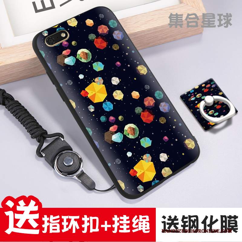 Custodia Huawei Y5 2018 Silicone Modello Personalizza, Cover Huawei Y5 2018 Goffratura Nerotelefono