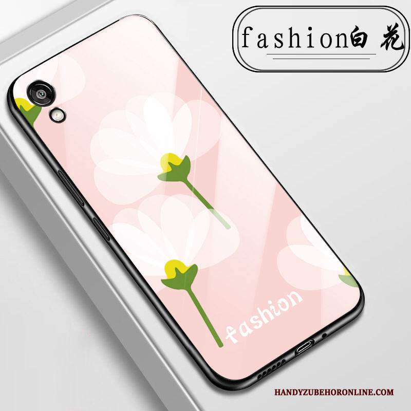 Custodia Huawei Y5 2019 Cartone Animato Fresco Vetro, Cover Huawei Y5 2019 Protezione Telefono Piccola