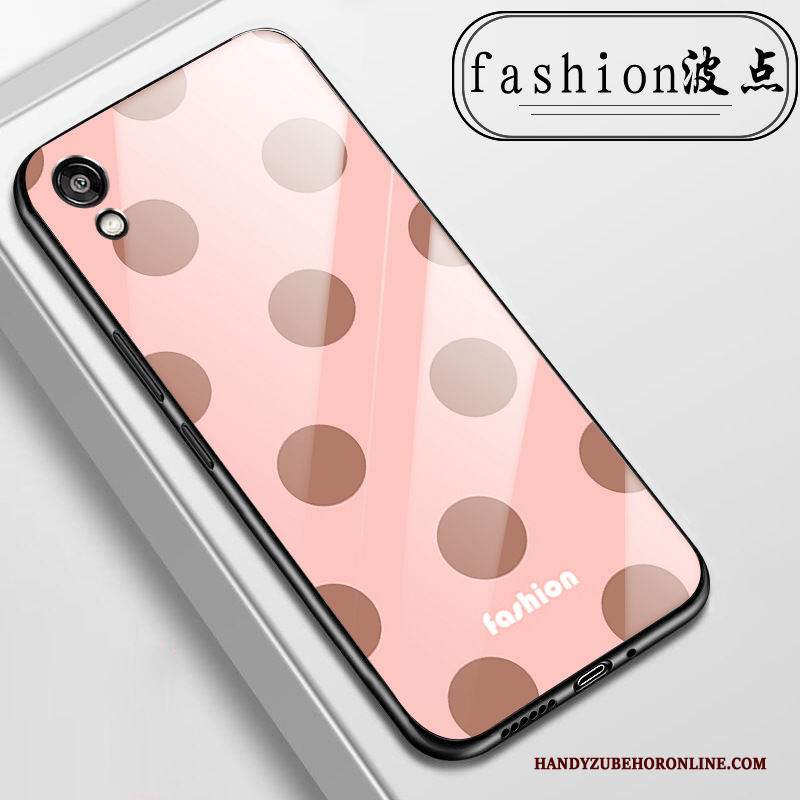 Custodia Huawei Y5 2019 Cartone Animato Fresco Vetro, Cover Huawei Y5 2019 Protezione Telefono Piccola