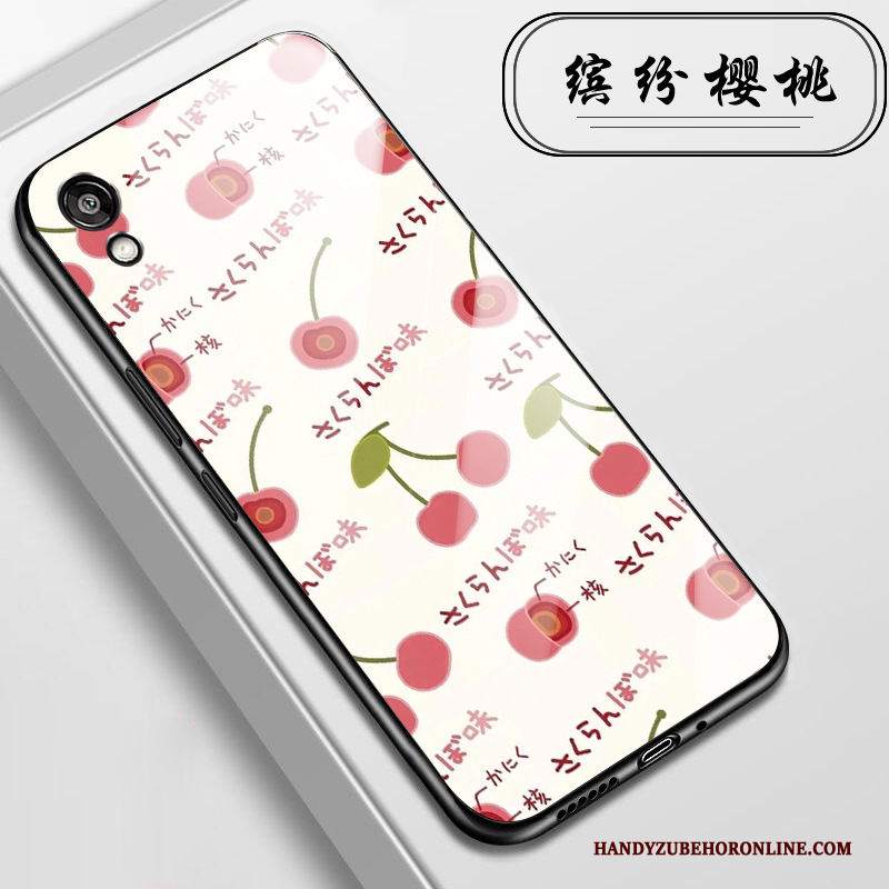 Custodia Huawei Y5 2019 Cartone Animato Fresco Vetro, Cover Huawei Y5 2019 Protezione Telefono Piccola