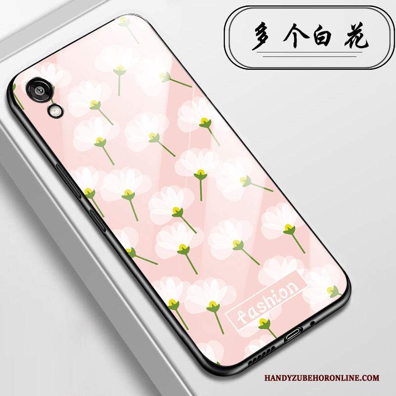 Custodia Huawei Y5 2019 Cartone Animato Fresco Vetro, Cover Huawei Y5 2019 Protezione Telefono Piccola