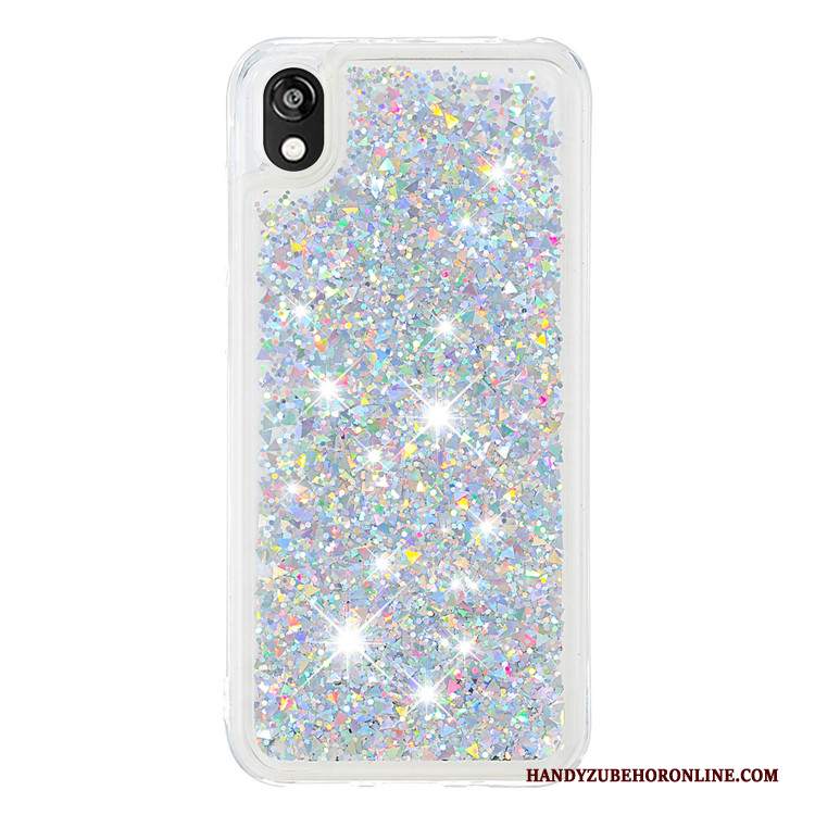 Custodia Huawei Y5 2019 Cartone Animato Sabbie Mobili Anti-caduta, Cover Huawei Y5 2019 Porpora Morbido