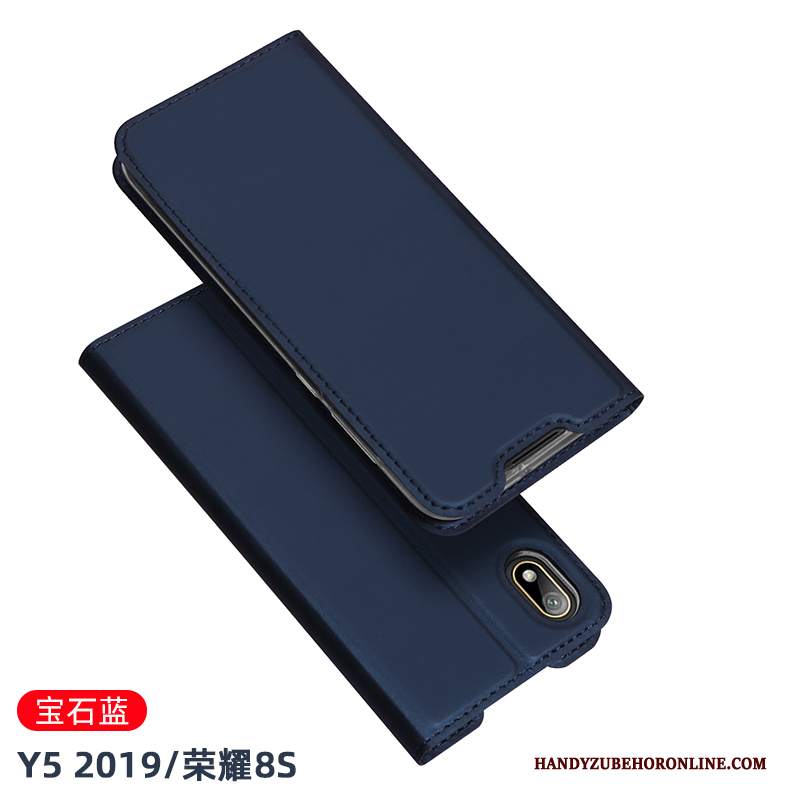 Custodia Huawei Y5 2019 Pelle Tutto Incluso Affari, Cover Huawei Y5 2019 Protezione Nuovo Anti-caduta