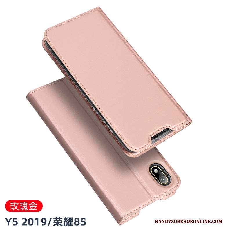 Custodia Huawei Y5 2019 Pelle Tutto Incluso Affari, Cover Huawei Y5 2019 Protezione Nuovo Anti-caduta