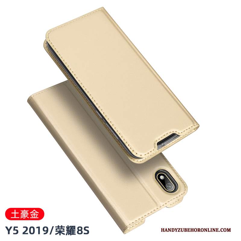 Custodia Huawei Y5 2019 Pelle Tutto Incluso Affari, Cover Huawei Y5 2019 Protezione Nuovo Anti-caduta