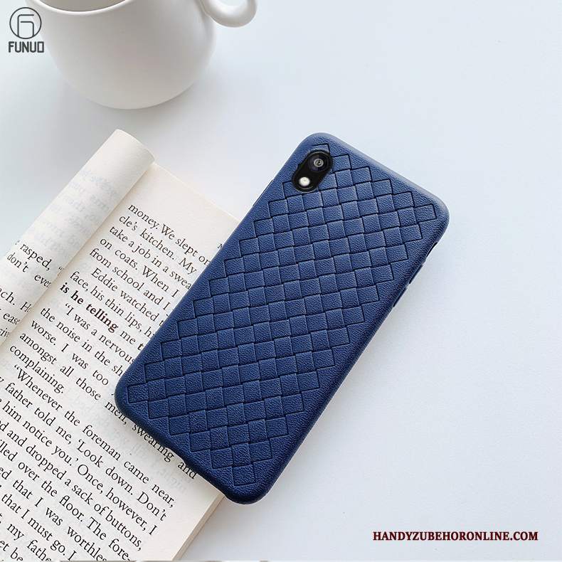 Custodia Huawei Y5 2019 Protezione Morbido Affari, Cover Huawei Y5 2019 Intrecciate Tutto Incluso