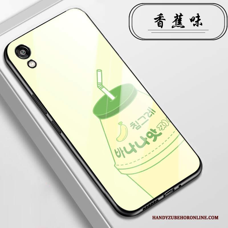 Custodia Huawei Y5 2019 Protezione Verde Vetro, Cover Huawei Y5 2019 Anti-cadutatelefono