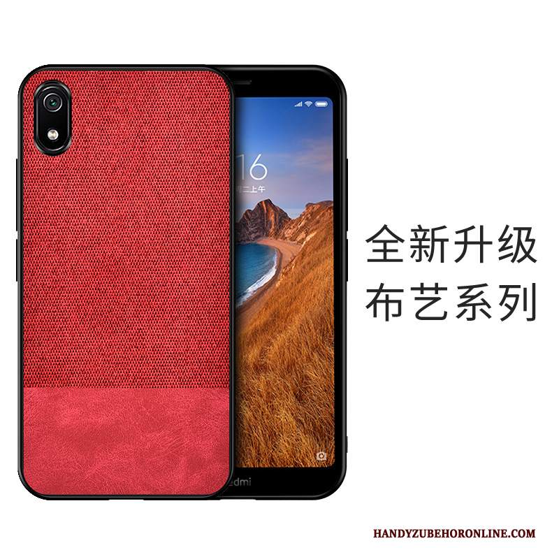 Custodia Huawei Y5 2019 Silicone Morbido Modello, Cover Huawei Y5 2019 Protezione Rosso Panno