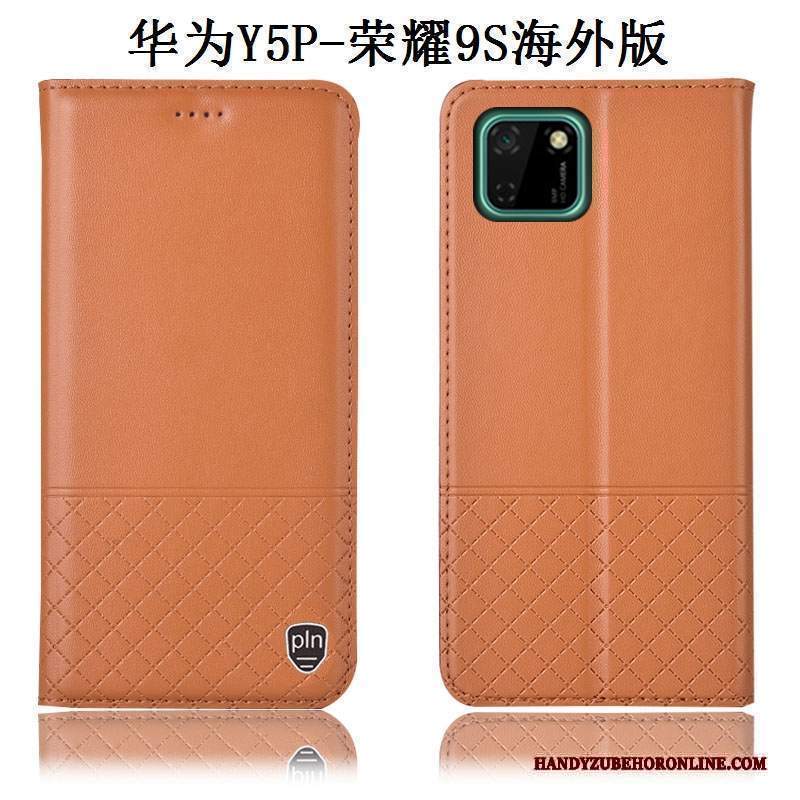 Custodia Huawei Y5p Protezione Tutto Incluso Anti-caduta, Cover Huawei Y5p Pelle Nerotelefono