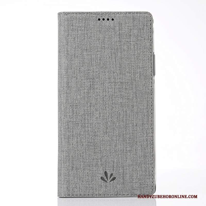 Custodia Huawei Y6 2018 Pelle Carta Anti-caduta, Cover Huawei Y6 2018 Folio Semplici Magnetico