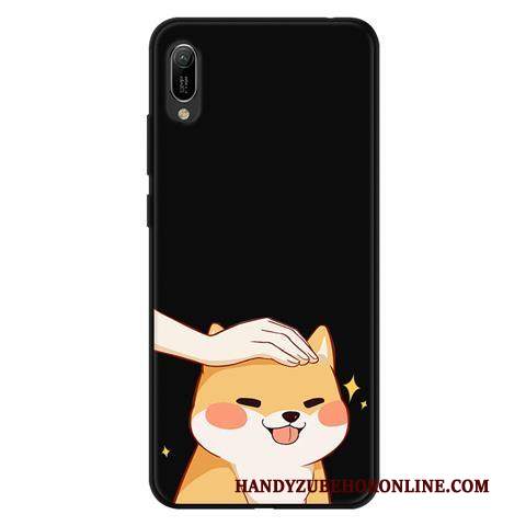 Custodia Huawei Y6 2019 Cartone Animato Morbido Garza, Cover Huawei Y6 2019 Protezione Pizzo Macchiati