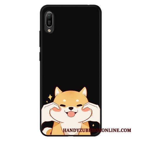 Custodia Huawei Y6 2019 Cartone Animato Morbido Garza, Cover Huawei Y6 2019 Protezione Pizzo Macchiati